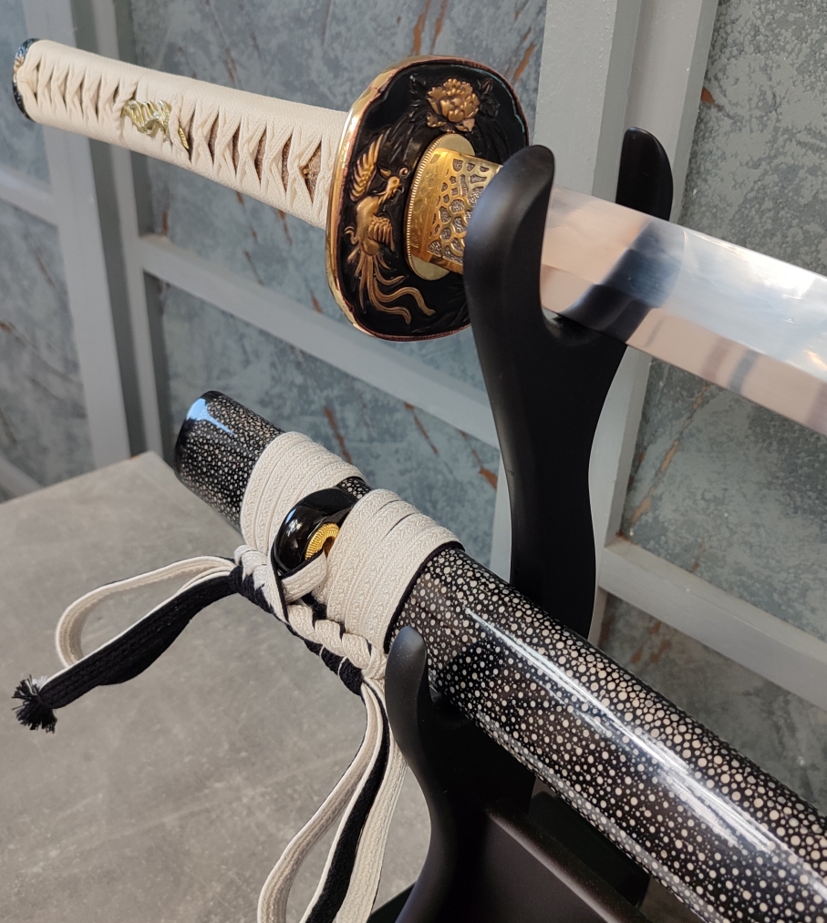 Munenori Tamahagane Katana Jin a Jang - miecz samurajski