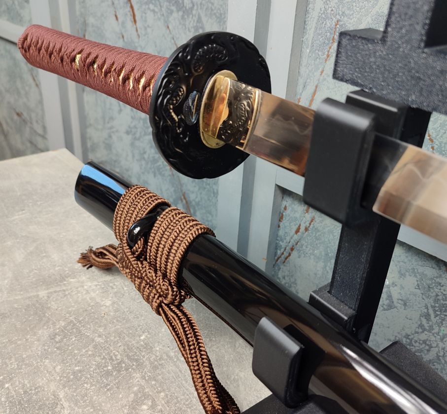 Kojiro Ryujin Katana with bo-hi brown - miecz samurajski
