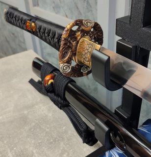 Munenori Katana Dragon Eye San-mai gitae - miecz samurajski